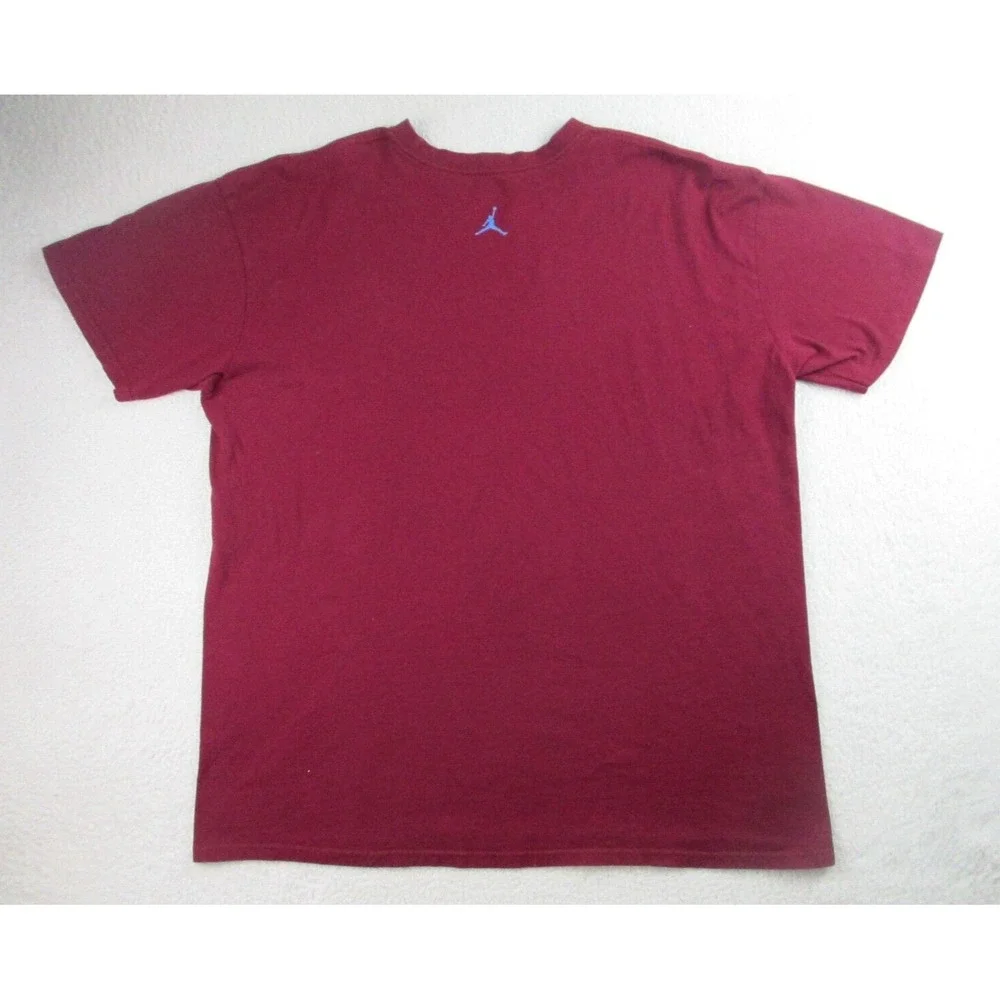 Air Jordan T Shirt Mens XXL Red Short Sleeve Favs Shoes Graphic Jumpman‎ 2XL